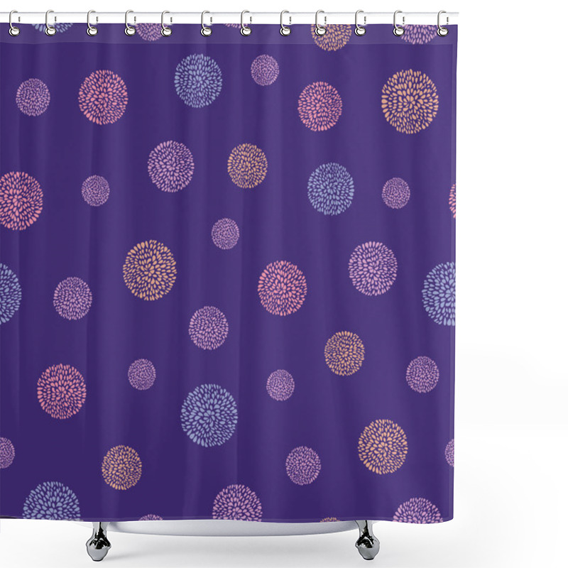 Personality  Playful Floral Petal Spot, Polka Dot Seamless Pattern, Perfect For Fashion, Home, Stationary, Kids.  Shower Curtains