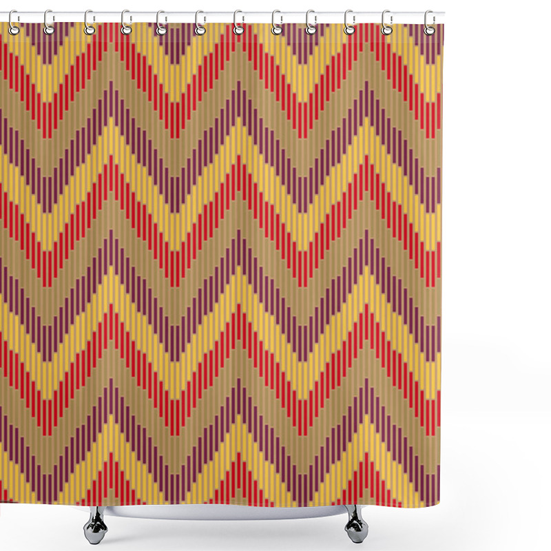 Personality  Zig Zag Pattern Shower Curtains