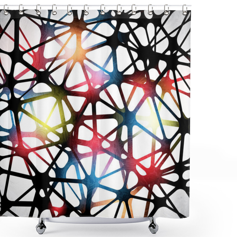 Personality  Triangular Abstract Background Shower Curtains