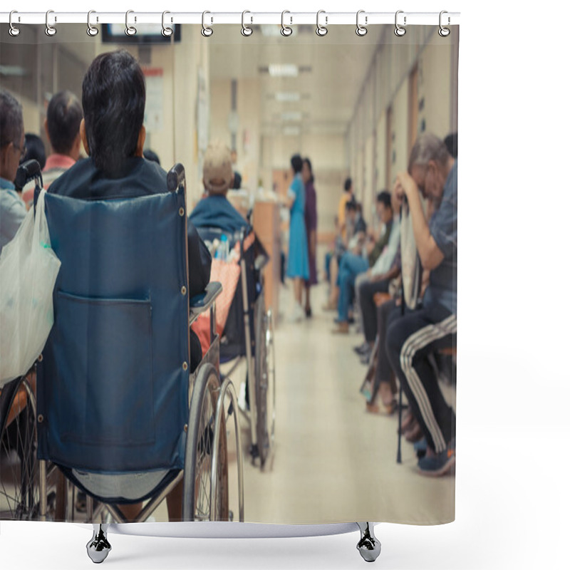 Personality  Patient Waiting A Doctor In Hospital Shower Curtains