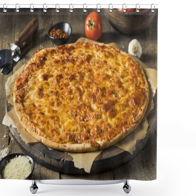 Personality  Delicious Homemade Cheese PIzza Shower Curtains