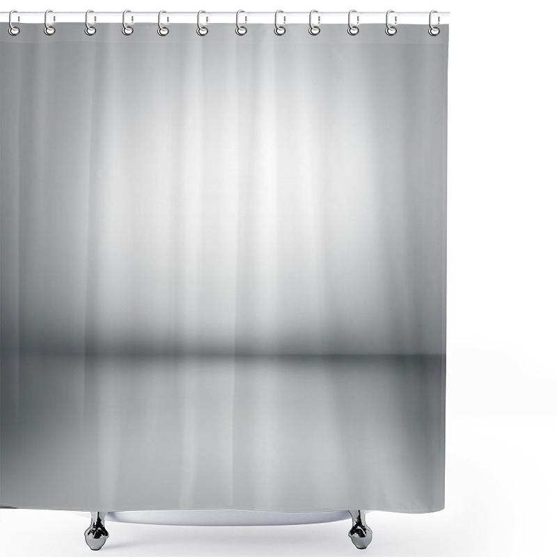 Personality  Creative Technological Background. Inside An Empty Room Shower Curtains