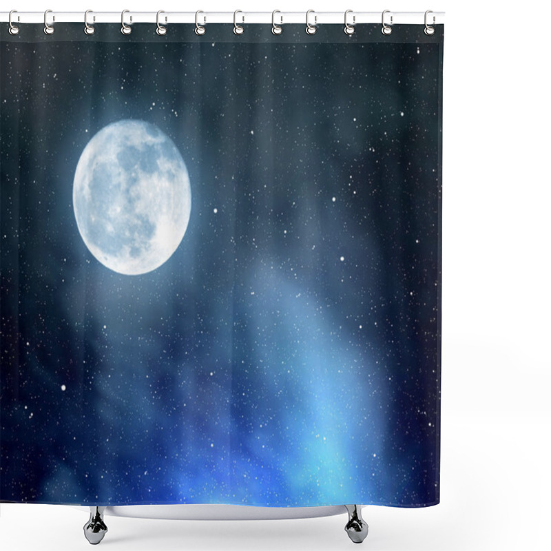 Personality  Night Sky With Stars Shower Curtains