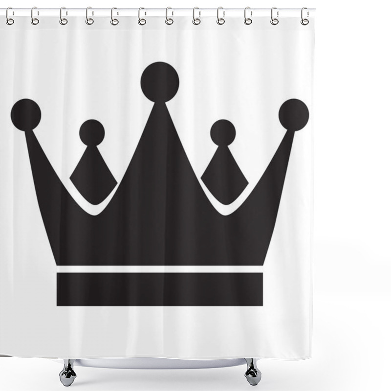 Personality  Vector Crown Shower Curtains