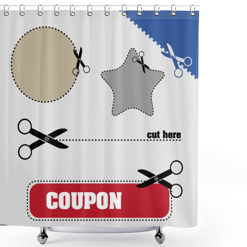 Personality  Scissors Shower Curtains