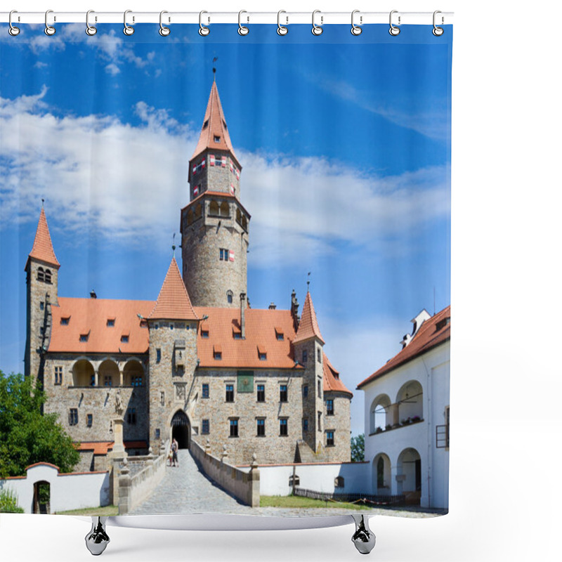 Personality  Castle Bouzov, South Moravia Region, Czech Republic. Shower Curtains