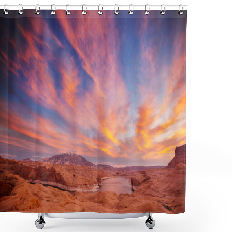 Personality  Powell Lake At Sunruse. Beautiful Utah Landscapes In USA. Beautiful  Unusual Landscapes. Shower Curtains