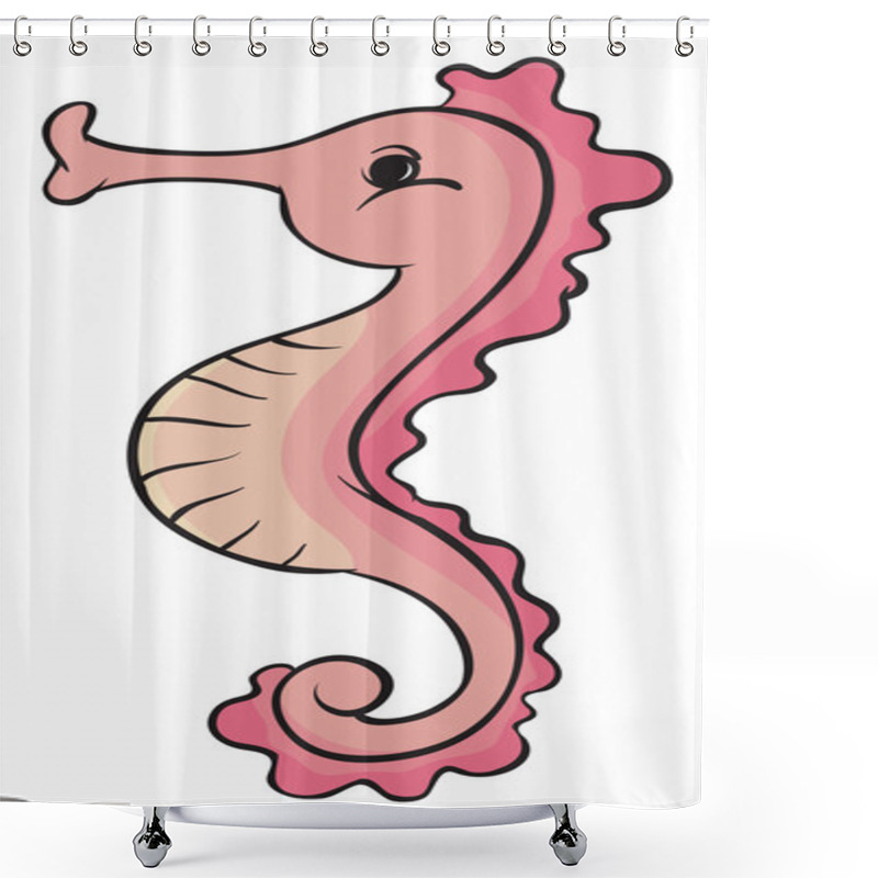 Personality  Seahorse Shower Curtains