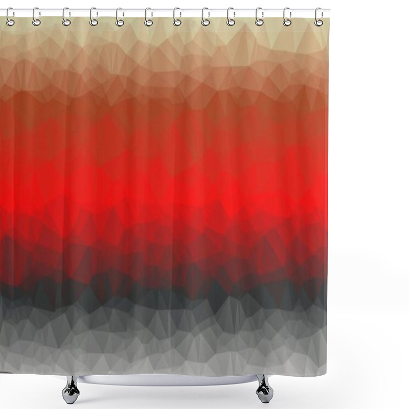 Personality  Abstract Geometric Background With Poly Pattern Shower Curtains