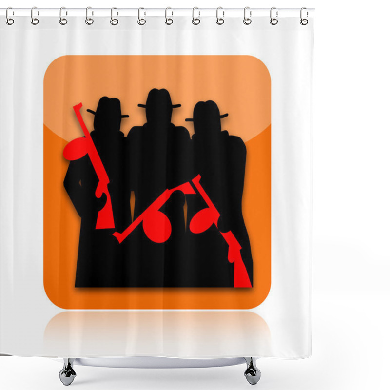 Personality  Mafia Icon Shower Curtains