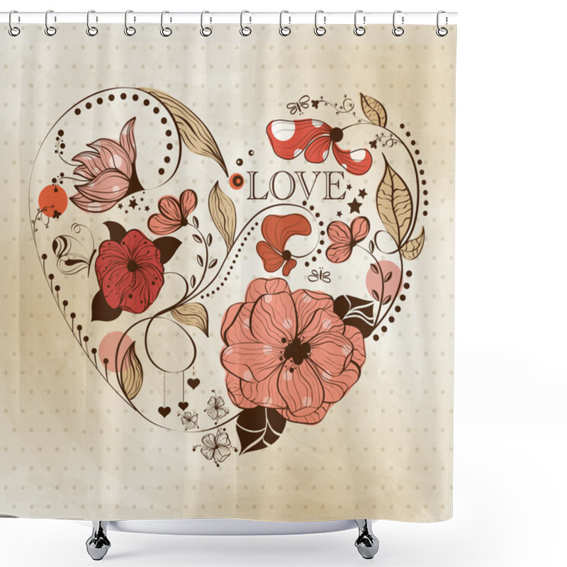 Personality  Heart Shower Curtains