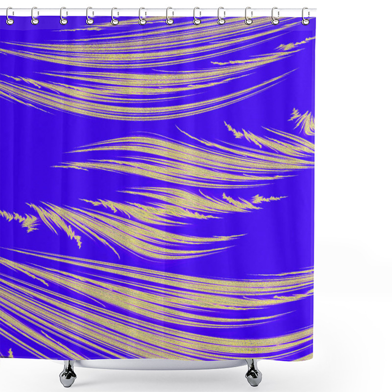 Personality  Abstract Background Of The Gradient With Visual Wave And Lighting Effects, Good For Your Project Design. Abstract Coloring Background Shower Curtains