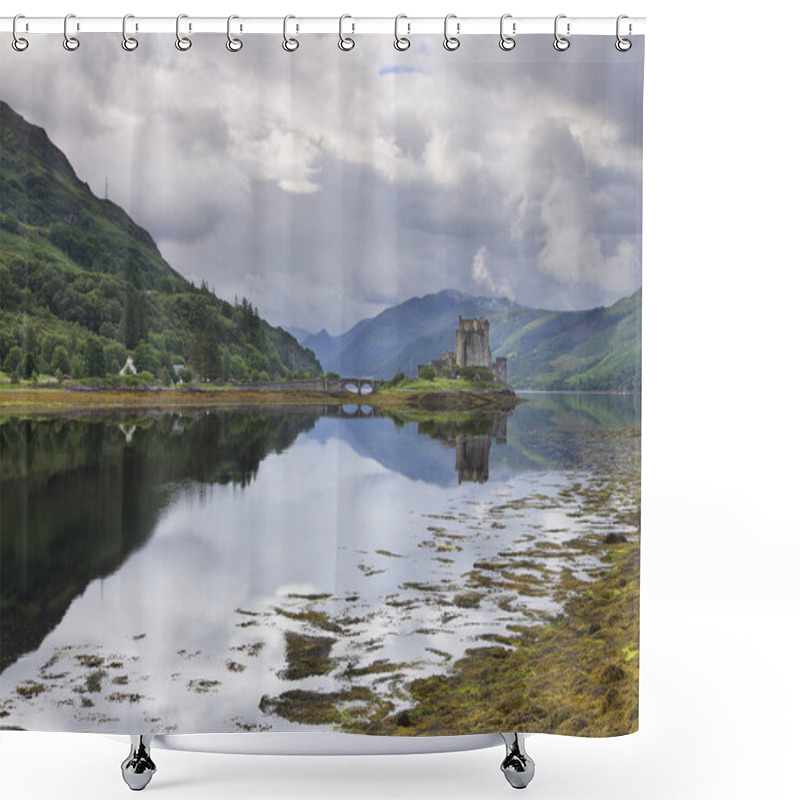 Personality  Eilean Donan Castle At Dornie On Kyle Of Lochalsh In Scotland Wi Shower Curtains