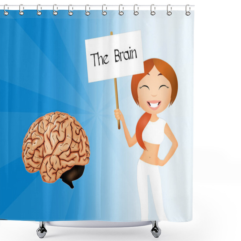 Personality  The Brain Shower Curtains