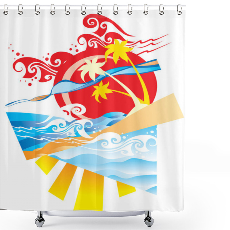 Personality  Abstract Rest Shower Curtains