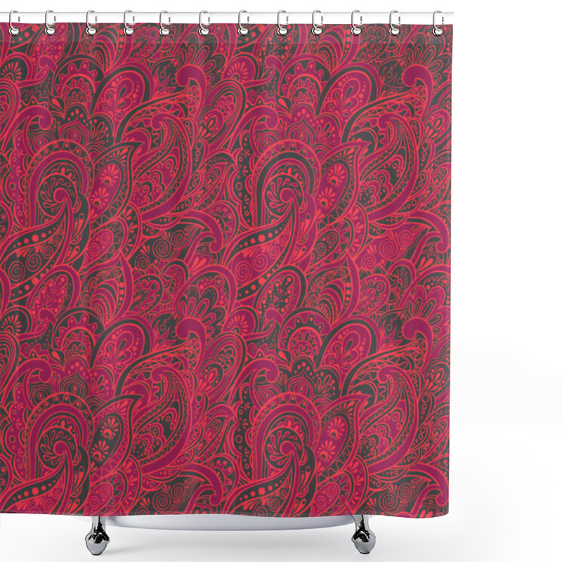 Personality  Indian Paisley Pattern Shower Curtains