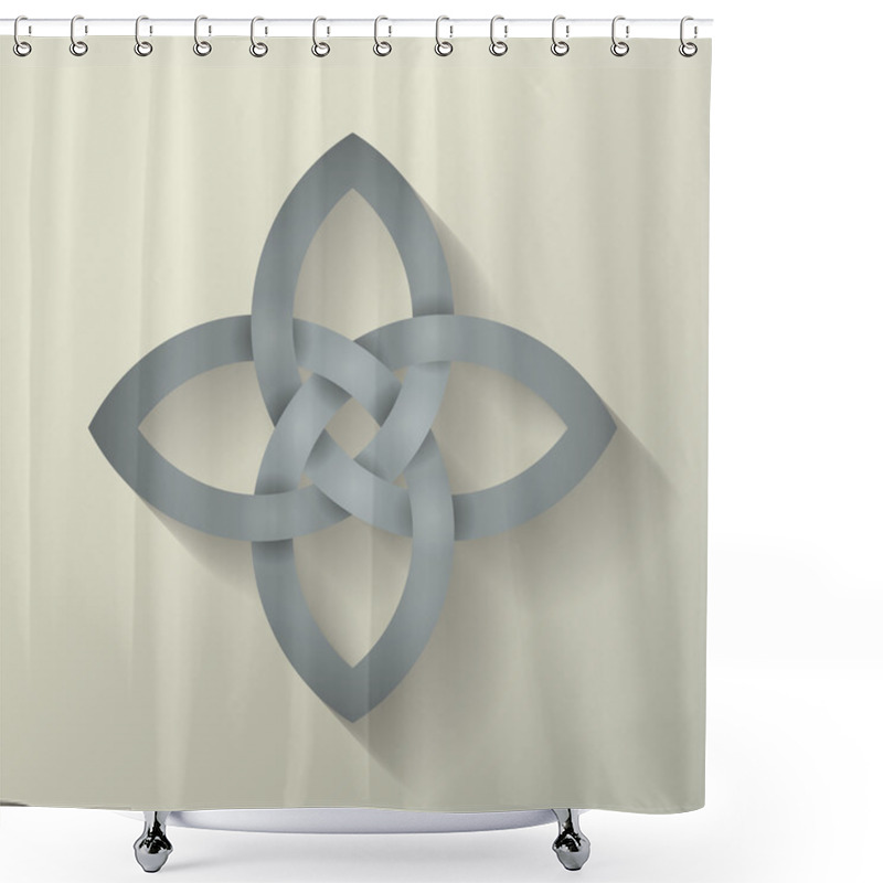 Personality  4 Point Celtic Knot Shower Curtains