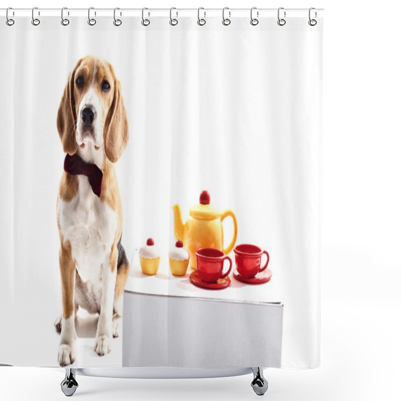 Personality  Help Yourself With A Cup Of Tea Shower Curtains