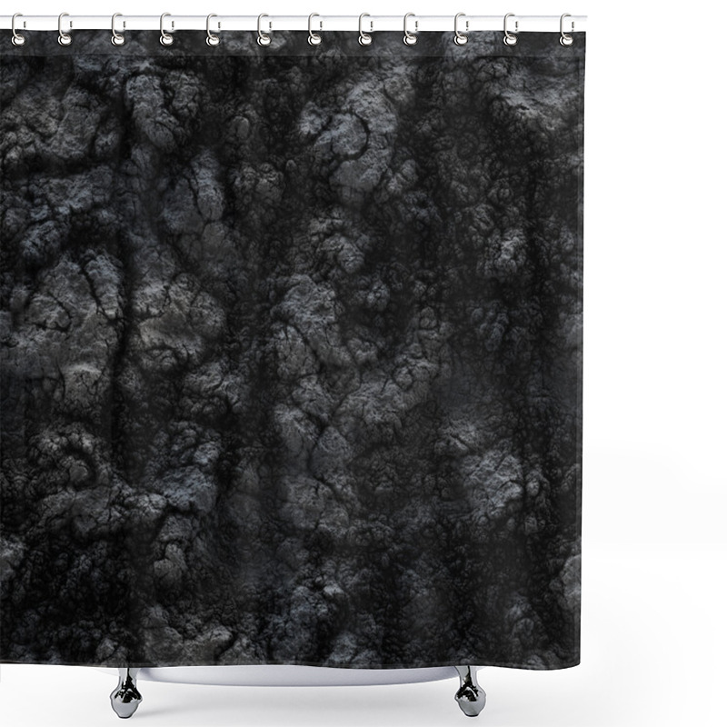 Personality  Seamless Texture Of The Ground. Frozen Lava And Mud. Shower Curtains