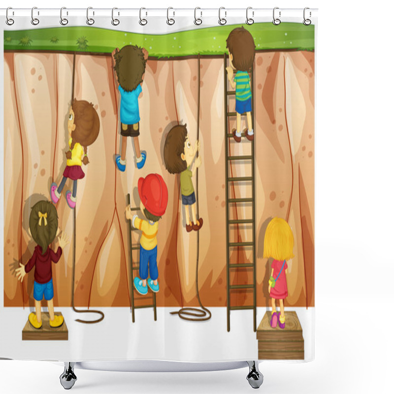 Personality  Climbers Shower Curtains