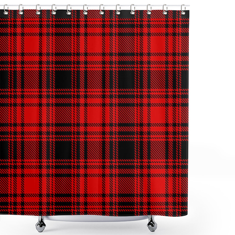 Personality   Tartan Plaid Scottish Seamless Pattern.  Shower Curtains