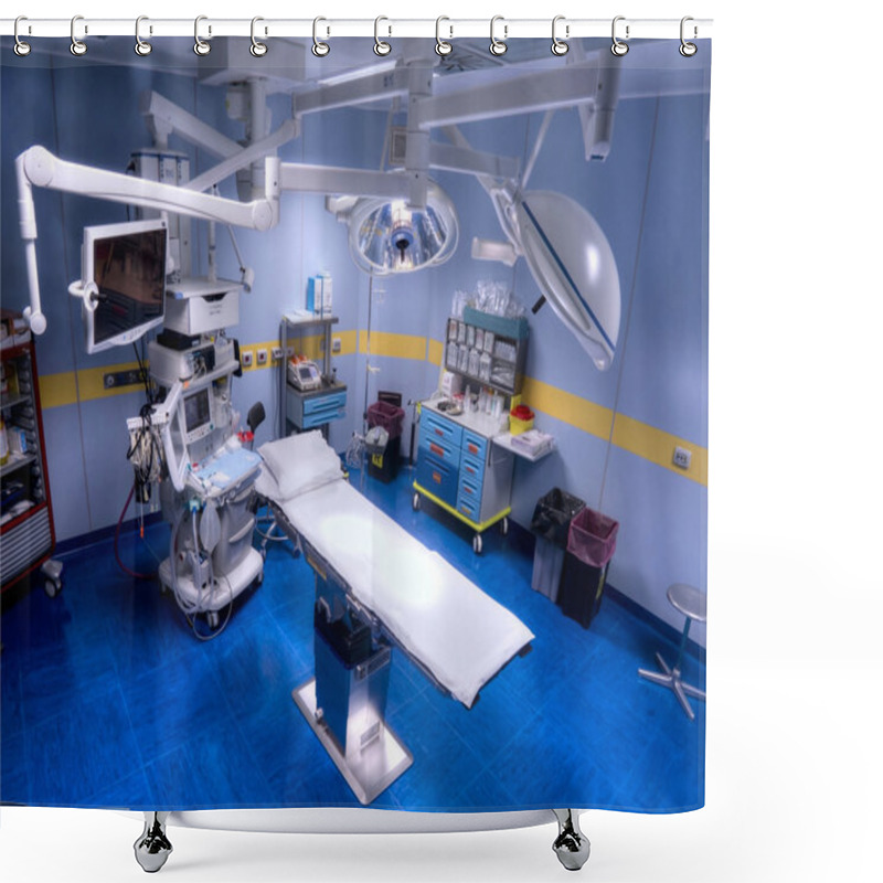 Personality  Operating Room View From Above Shower Curtains