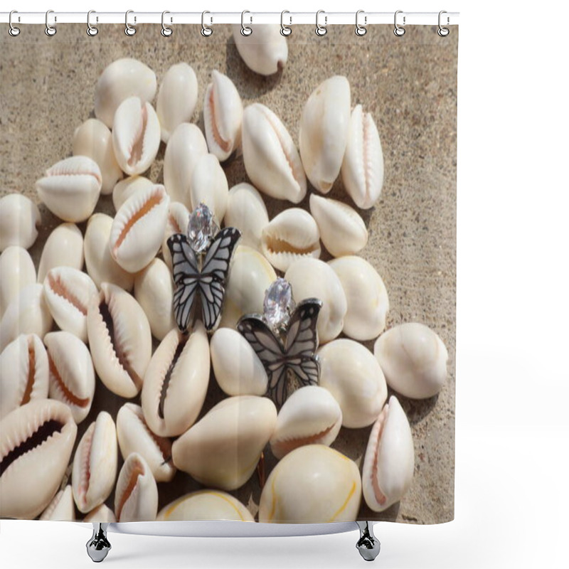 Personality  Seashell Jewels: Nature's Masterpiece Shower Curtains