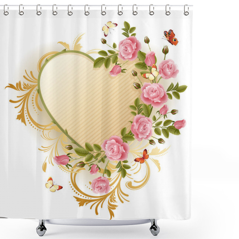 Personality  Victorian Frame Shower Curtains