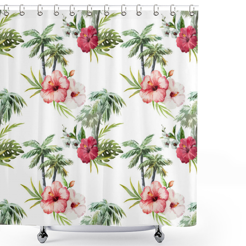 Personality  Palm Pattern Shower Curtains