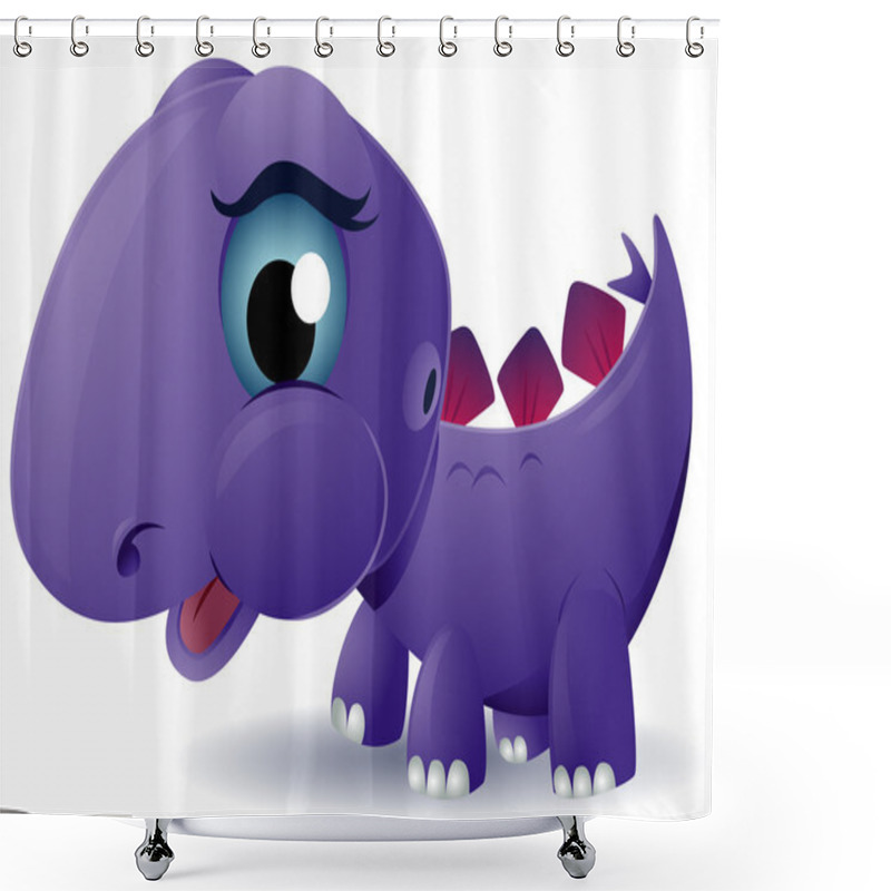 Personality  Baby Stegosaurus Shower Curtains