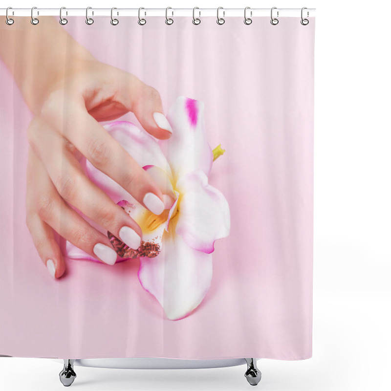 Personality  Beautiful Pastel Manicure Shower Curtains