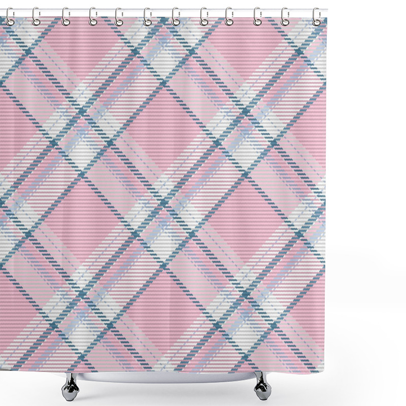 Personality  Seamless Pattern Of Scottish Tartan Plaid. Repeatable Background With Check Fabric Texture. Flat Vector Backdrop Of Striped Textile Print. Shower Curtains