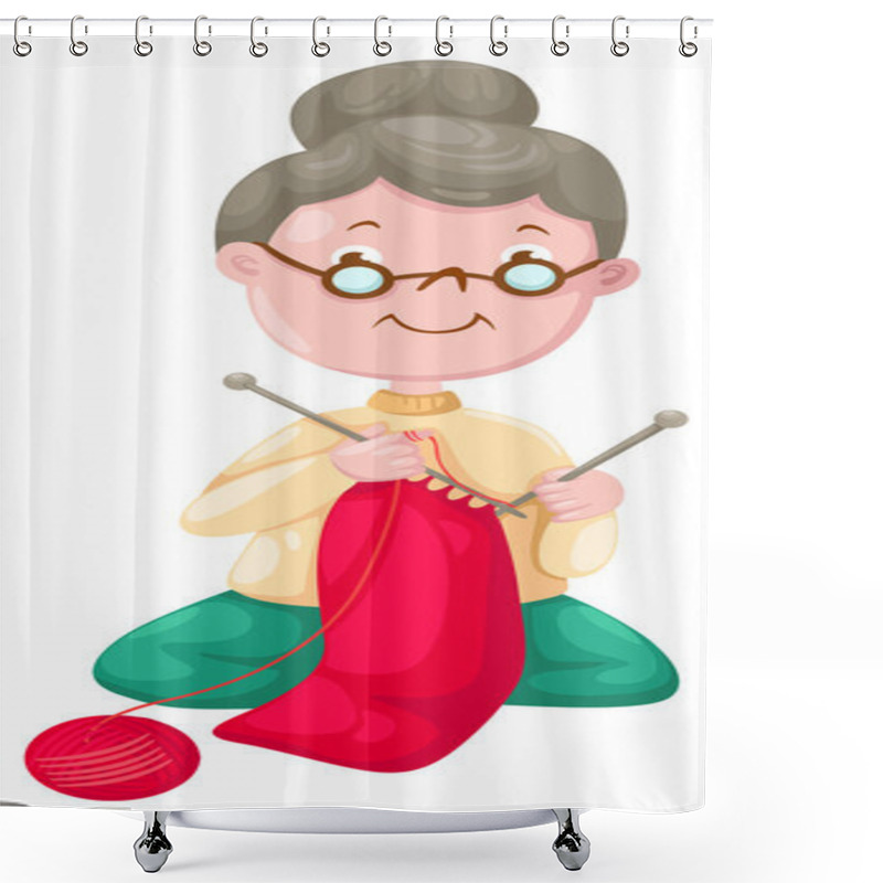 Personality  Grandmother Shower Curtains