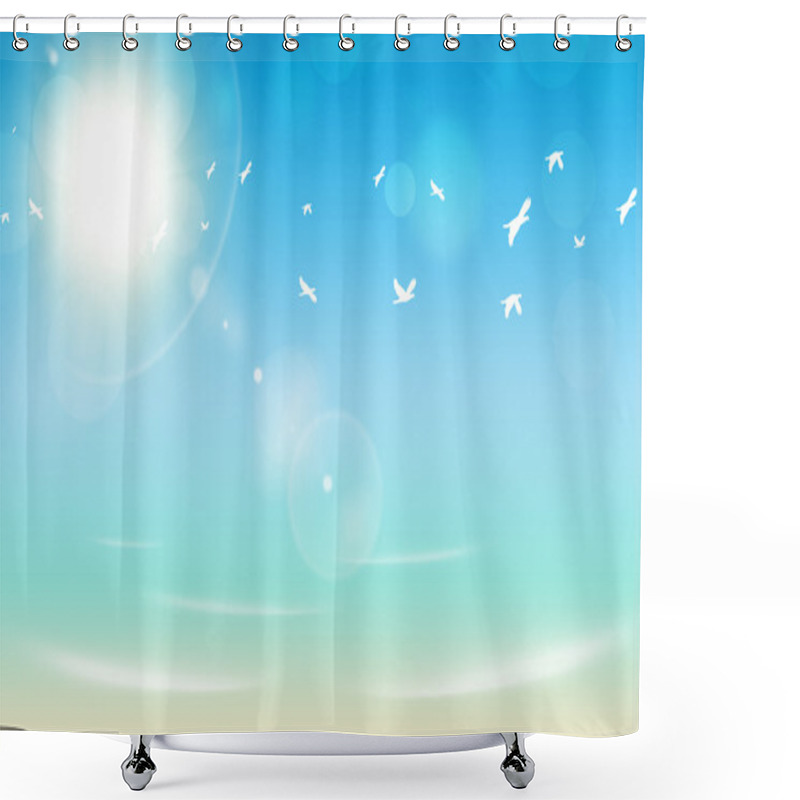 Personality  Seaside Shower Curtains