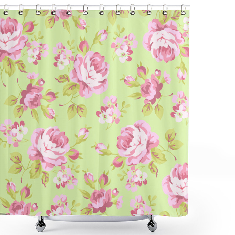 Personality  Beautiful Floral Seamless Pattern. Shower Curtains