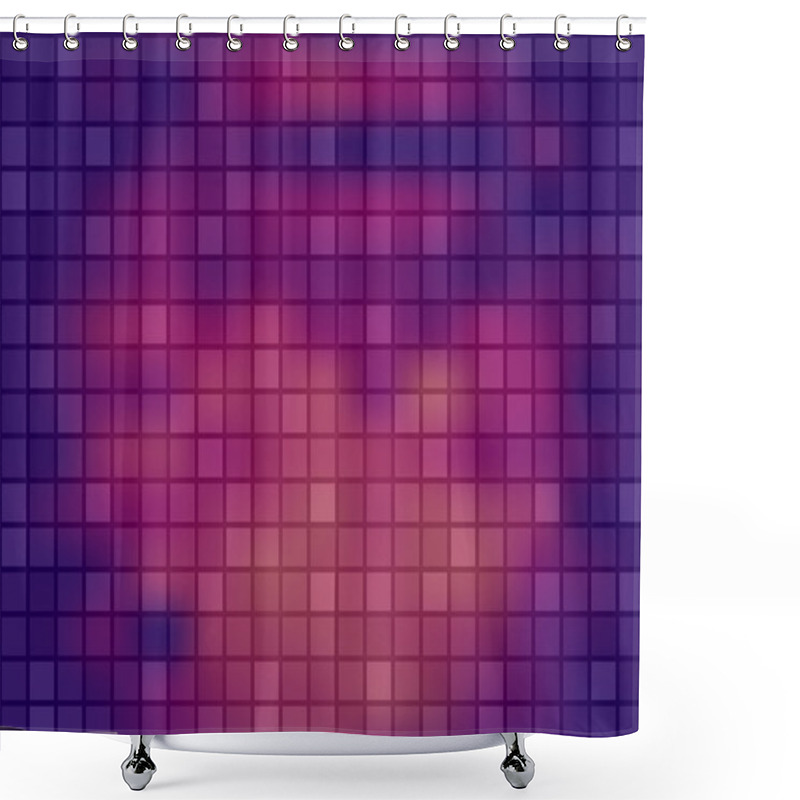 Personality  Mosaic Squares Pattern Shower Curtains