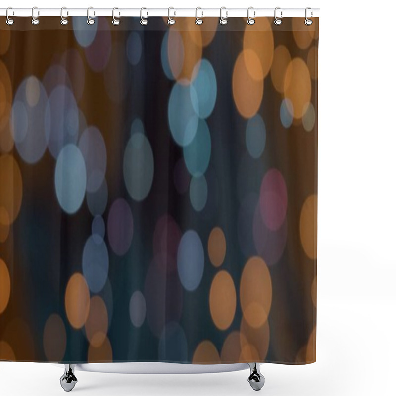 Personality  Abstract Artistic Background Made With Bokeh Circles Shower Curtains