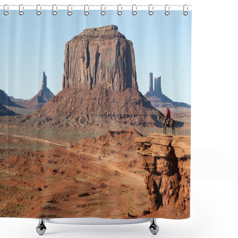 Personality  Monument Valley In Arizona USA Shower Curtains