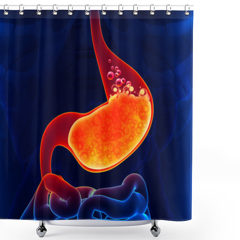 Personality  Gastric Acid Shower Curtains