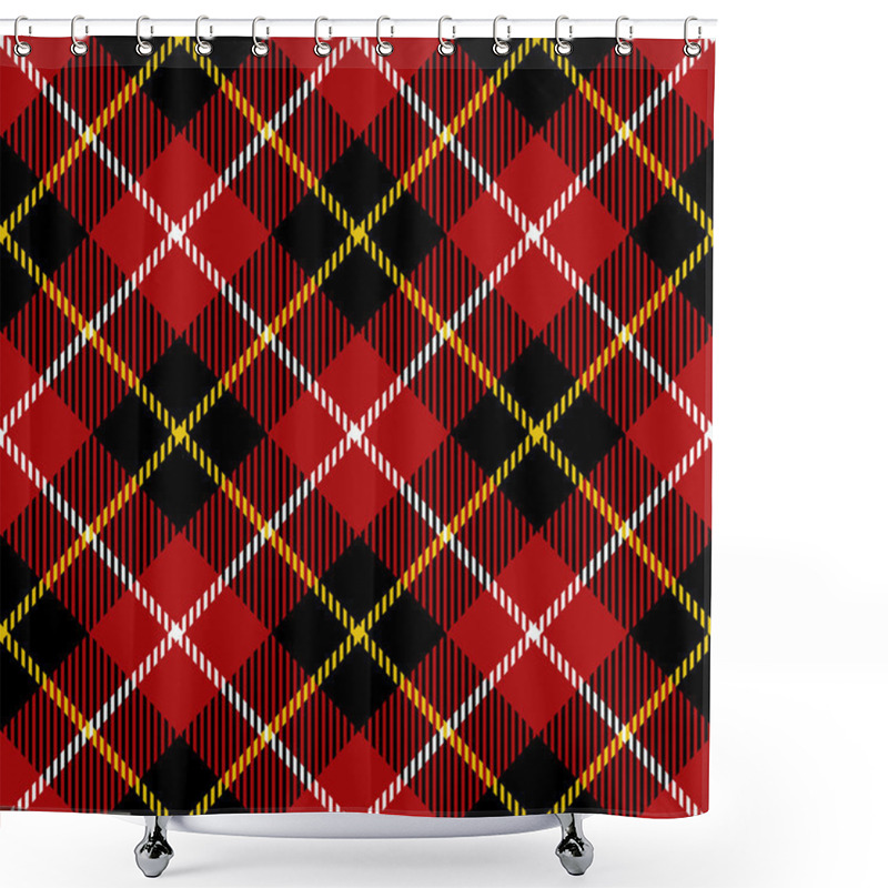 Personality  Seamless Tartan Pattern Shower Curtains