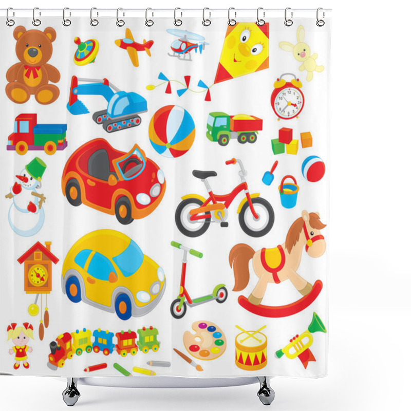 Personality  Toys Shower Curtains