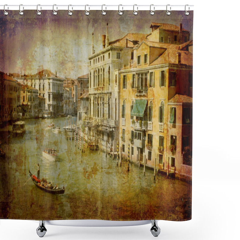 Personality  Traffic Grand Canal Shower Curtains