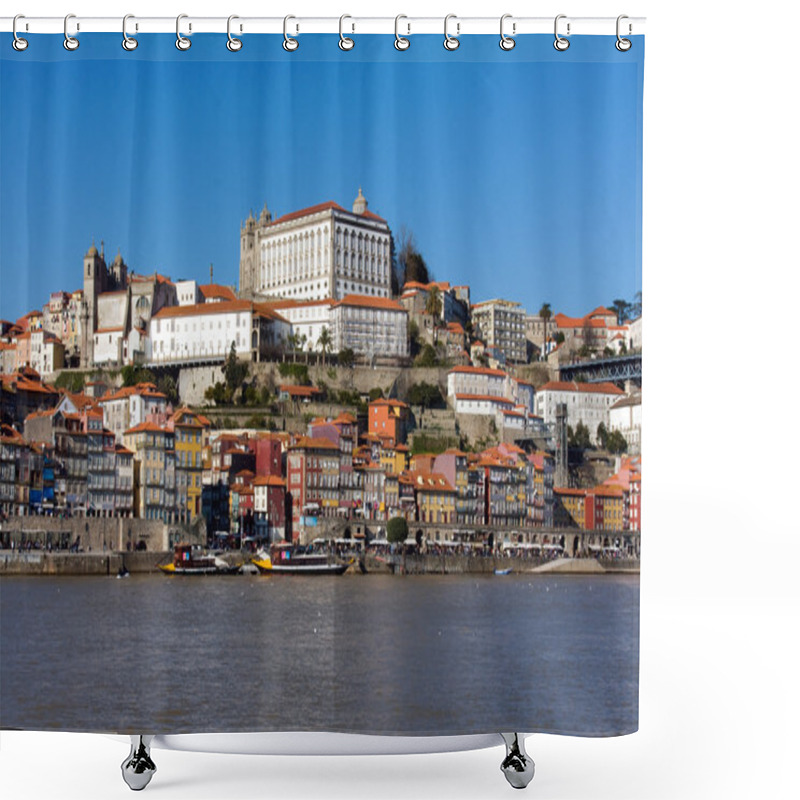 Personality  Ribeira - The Old Town Of OPorto, North Of Portugal Shower Curtains