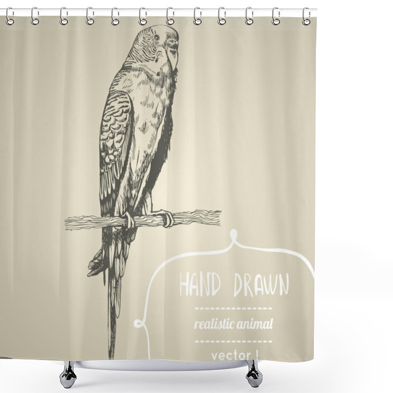 Personality  Budgerigar. Shower Curtains