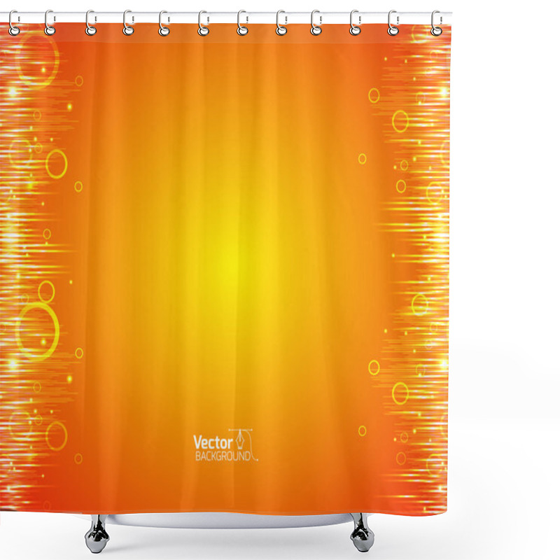 Personality  Bright Yellow Pattern Shower Curtains