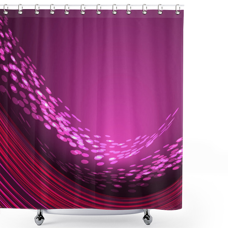 Personality  Abstract Background With Dots Shower Curtains