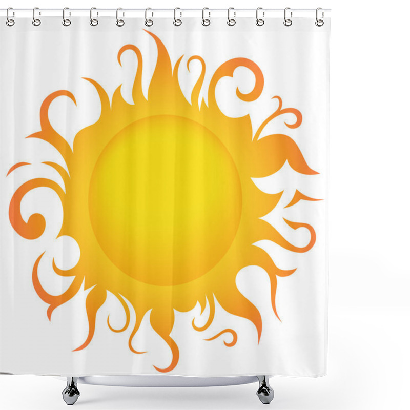 Personality  Symbol Sun Shower Curtains