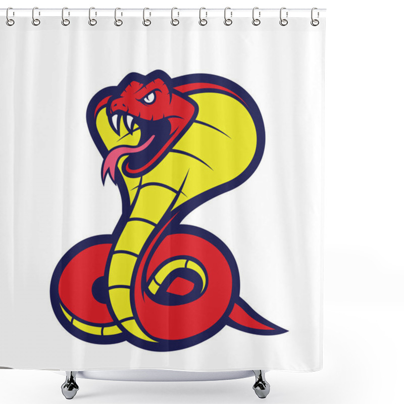 Personality  Cobra Snake Mascot Shower Curtains