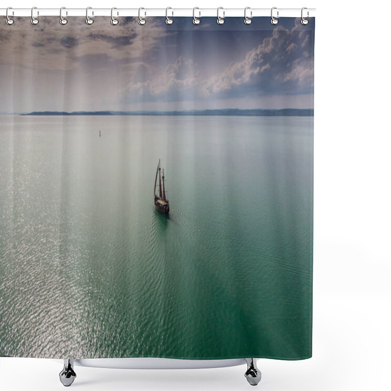 Personality  A Big Beautiful Ship In The Sea, Cyprus Shower Curtains