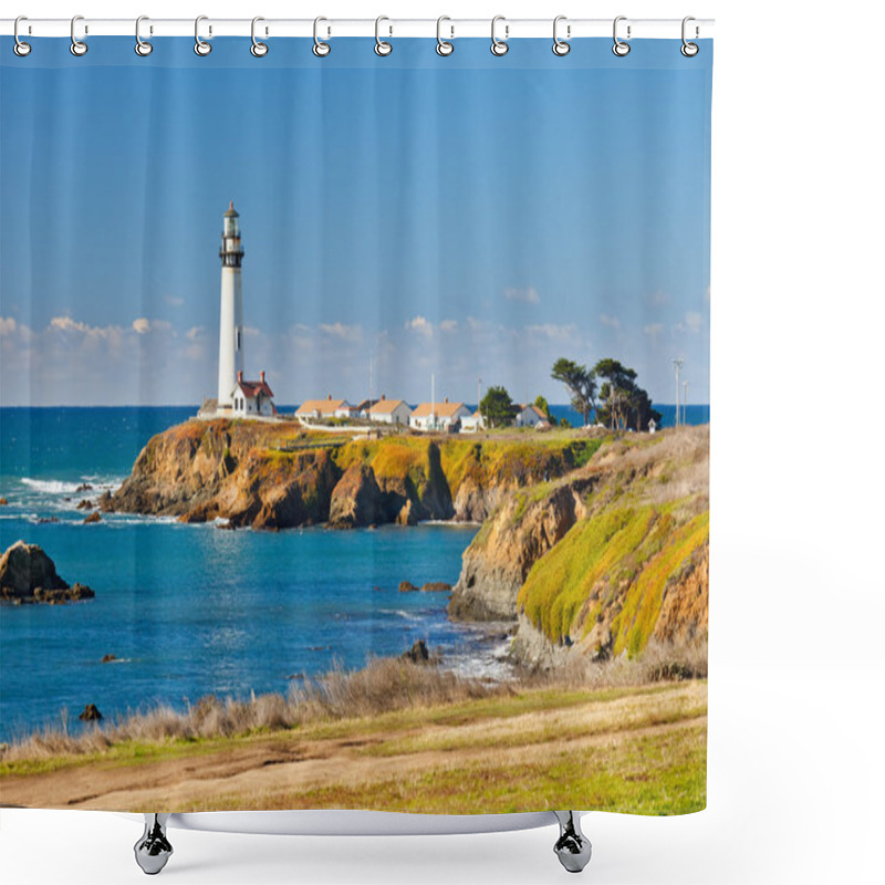 Personality  Pigeon Point Lighthouse Shower Curtains